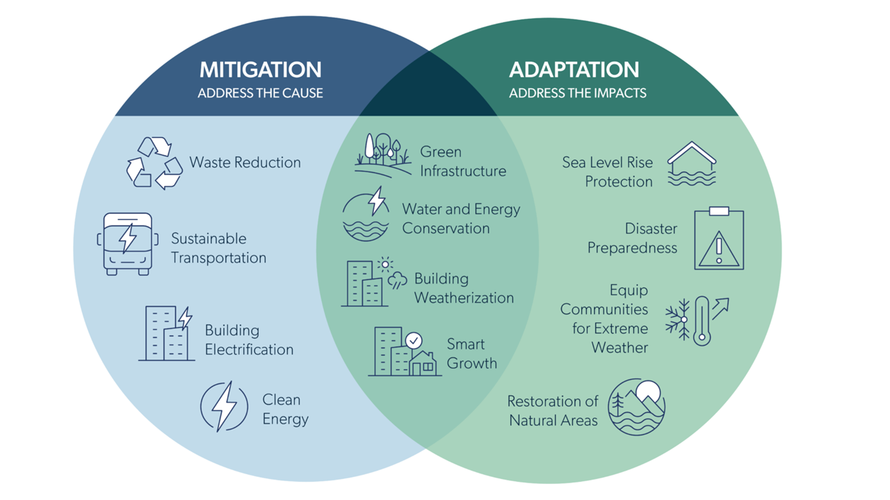 Mitigation and Adaptation Summary Graphic