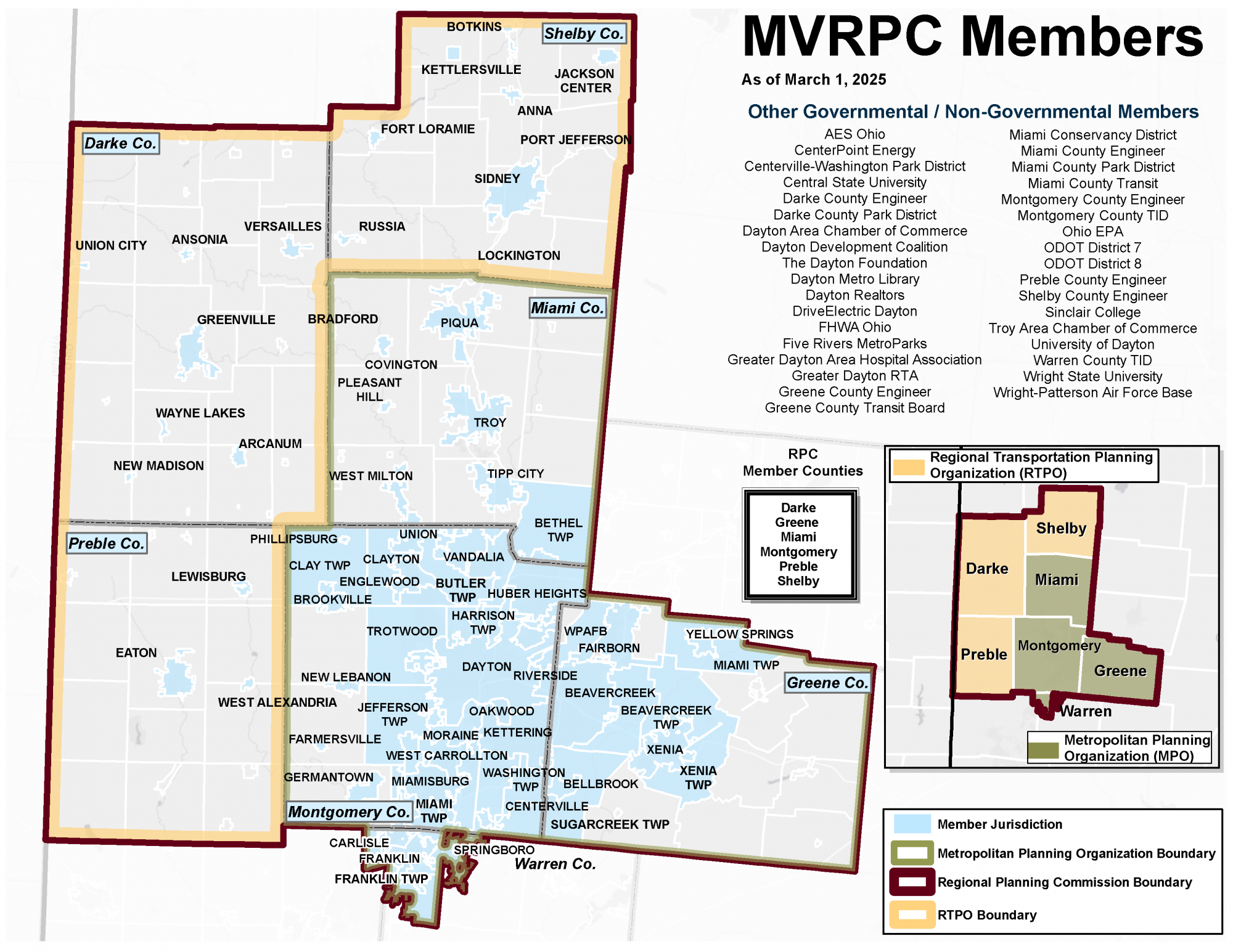 MVRPC Member Map