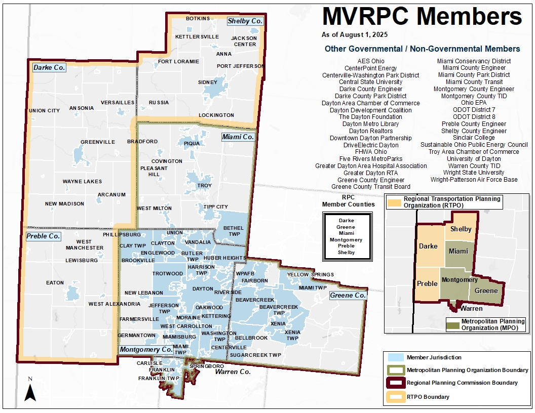 MVRPC member map MVRPC Member Map